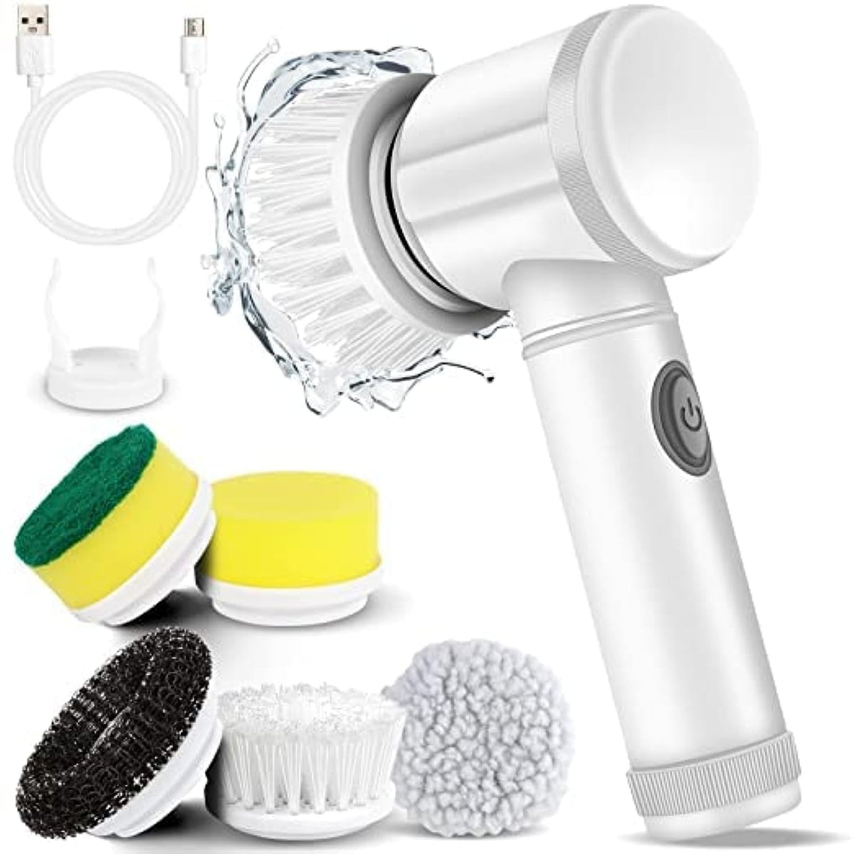 5-In-1 Handheld Electric Cleaning Brush - Household Accessory Designed For Surface Cleaning And Daily Maintenance Routine