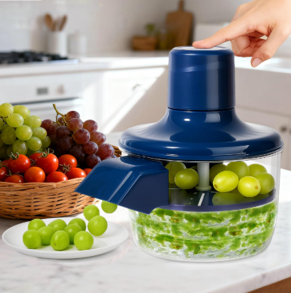 Electric Grape Peeler Machine (Rechargeable Garlic Peeler Skin Remover) Effortless Peeling for Garlic, Grape, Veggie – Time-Saving Tool for Home & Commercial Kitchens