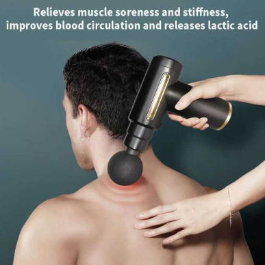 Professional Deep Tissue Massage Gun High Torque Muscle Relaxer Portable Ergonomic Design Ultra Compact Fashionable Perfect for Back Neck Day Gift Relieves Body Fatigue Improves Skin Smoothness